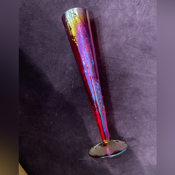 Fancy pink iridescent cocktail glass - Picture 2 of 4